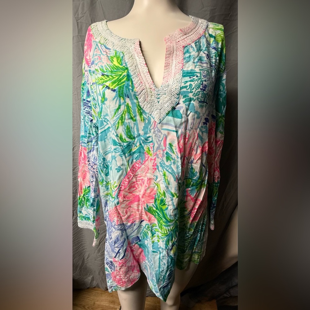 Lilly Pulitzer Multicolor Tropical Blouse